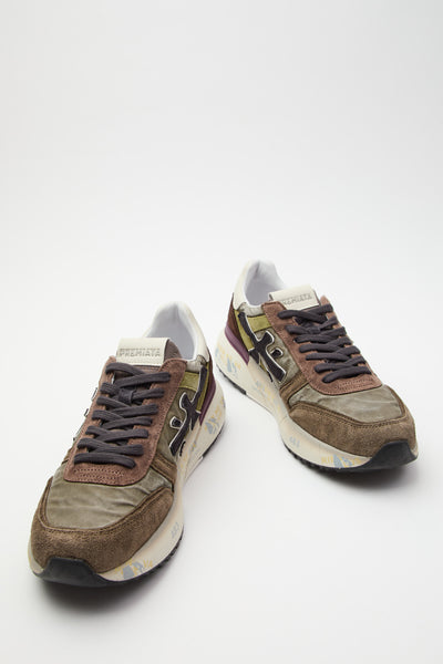 Premiata Sneaker Military Green/brown Uomo