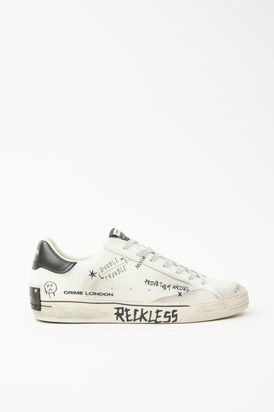Crime London Sneaker White Uomo