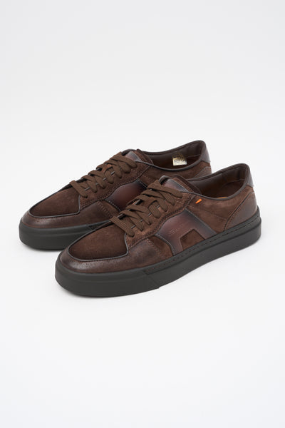 Santoni Sneaker Dark Brown Uomo