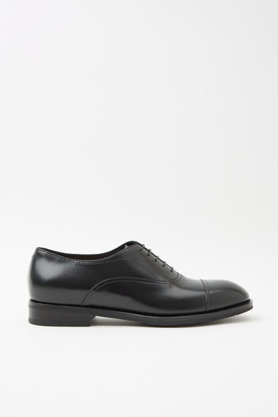 Santoni Stringata Nero Uomo