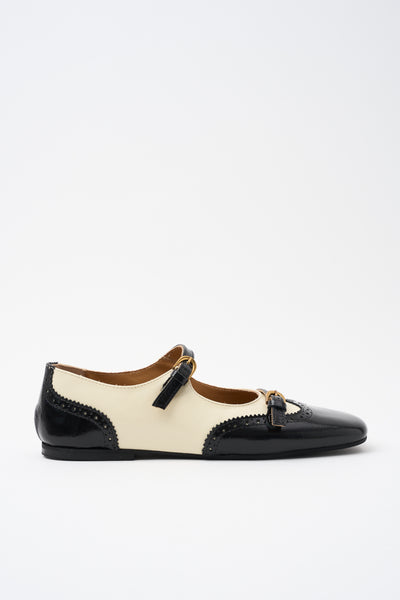 Tre Emme Ballerina Talco/nero Donna