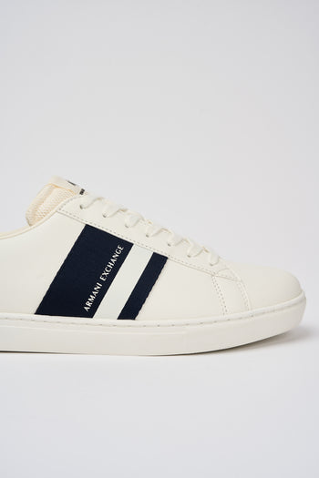 Armani Exchange Sneaker Off White+navy Uomo - 4