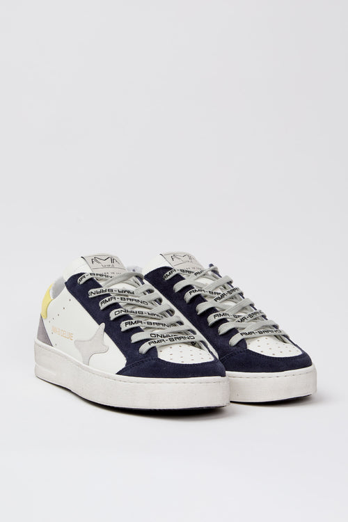 Ama-brand Sneaker Bianco/navy/giallo Uomo - 2