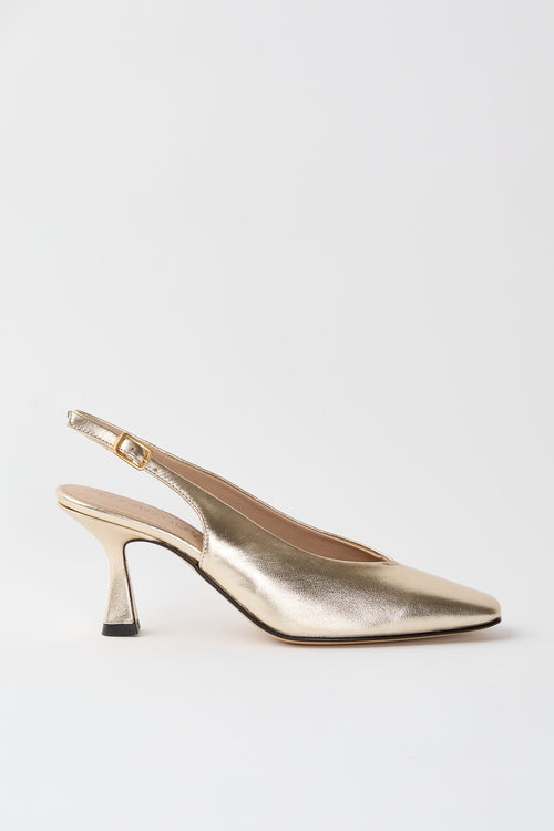 Pomme D'or Slingback Lam Platino Donna - 1