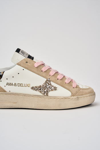 Ama-brand Sneaker Bianco/beige/rosa Donna - 4