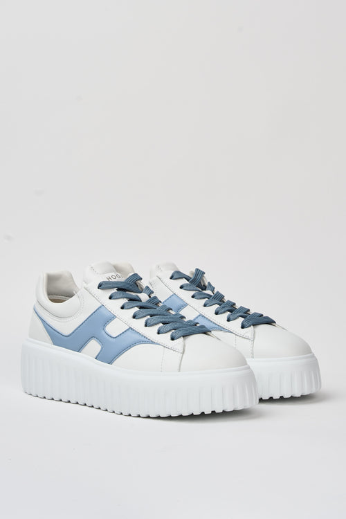 Hogan Sneaker Bianco+ashley Blue Donna - 2
