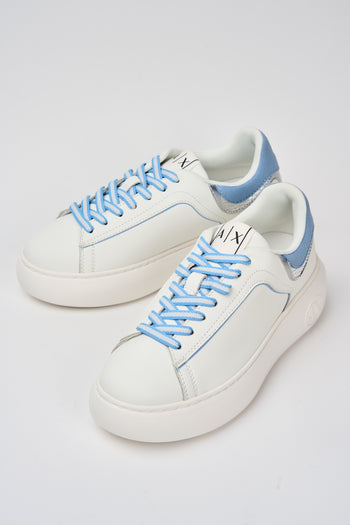 Armani Exchange Sneaker Off White+blue Donna - 6