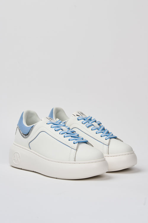 Armani Exchange Sneaker Off White+blue Donna - 2