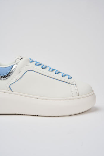 Armani Exchange Sneaker Off White+blue Donna - 4