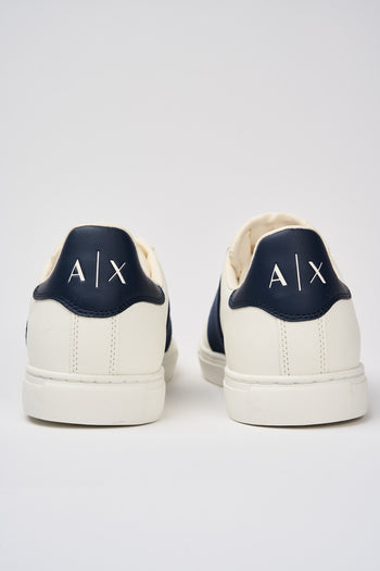 Armani Exchange Sneaker Off White+navy Uomo - 5