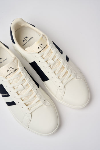 Armani Exchange Sneaker Off White+navy Uomo - 3