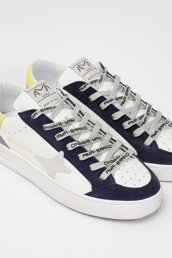 Ama-brand Sneaker Bianco/navy/giallo Uomo - 3