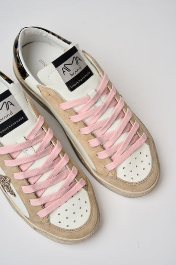 Ama-brand Sneaker Bianco/beige/rosa Donna - 3