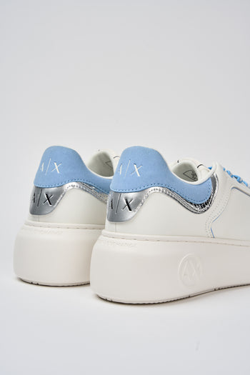 Armani Exchange Sneaker Off White+blue Donna - 5