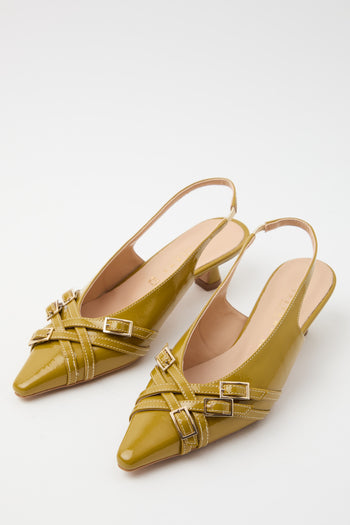 Tre Emme Slingback Senape Donna - 5