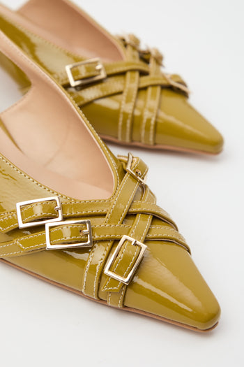 Tre Emme Slingback Senape Donna - 4