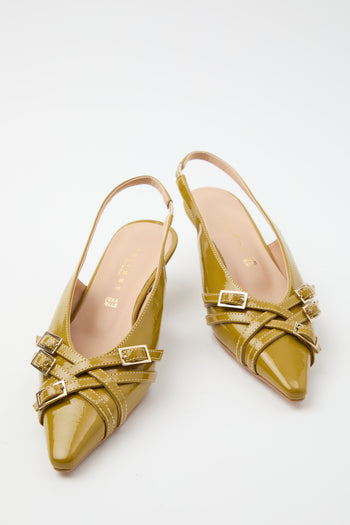 Tre Emme Slingback Senape Donna - 6