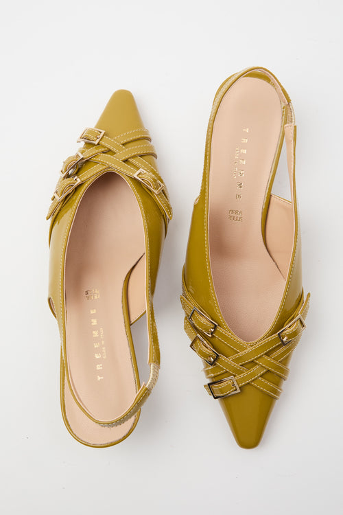 Tre Emme Slingback Senape Donna - 2