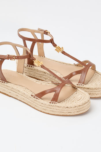 Ralph Lauren Espadrillas Deep Saddle Tan Donna - 3