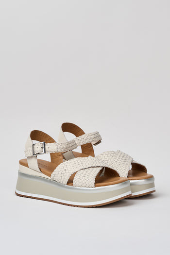 Inuovo Zeppa Crema Donna - 3