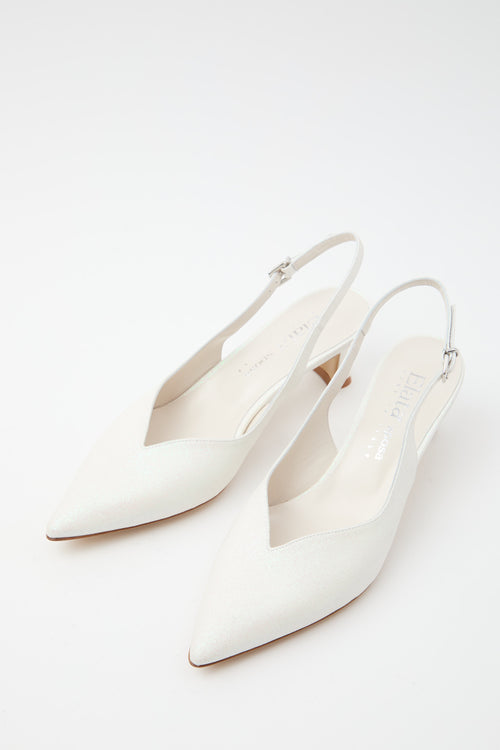 Elata Slingback Bianco Donna - 2