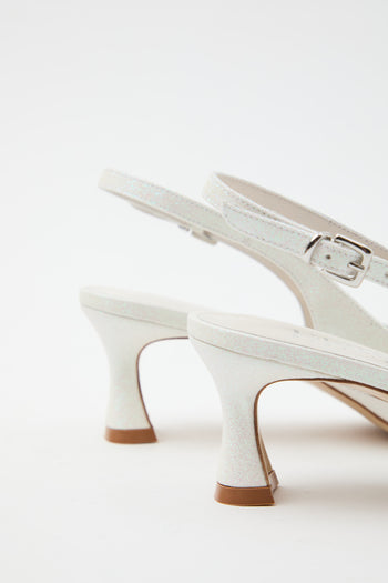 Elata Slingback Bianco Donna - 6