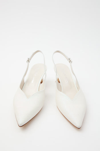 Elata Slingback Bianco Donna - 3