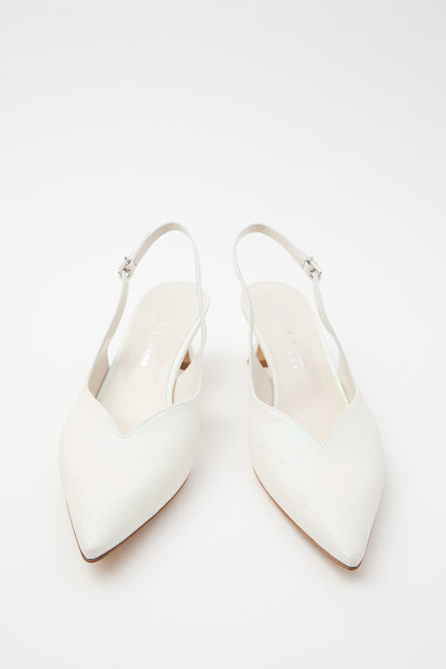 Elata Slingback Bianco Donna - 1