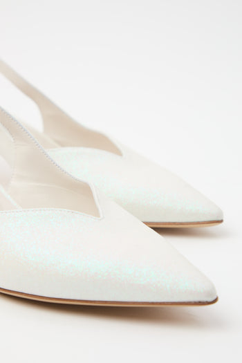 Elata Slingback Bianco Donna - 4