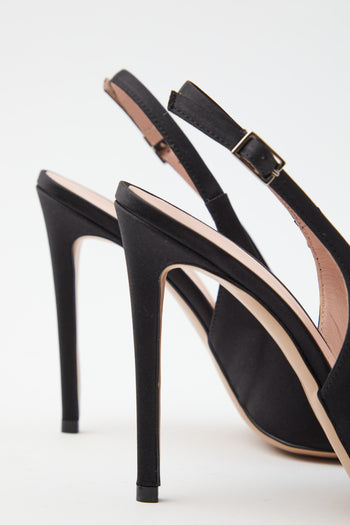 Tre Emme Slingback Nero Donna - 5