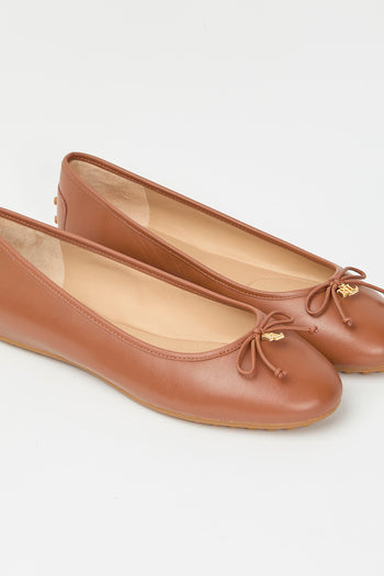 Ralph Lauren Ballerina Deep Saddle Tan Donna - 3