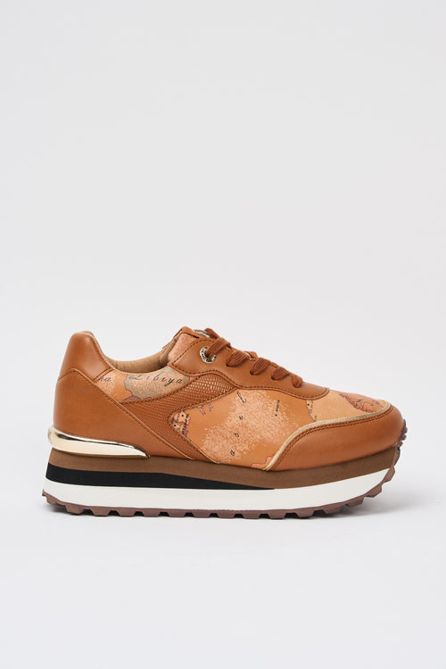 Alviero Martini Sneaker Cognac/geo Beige Donna