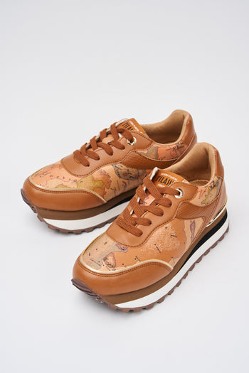 Alviero Martini Sneaker Cognac/geo Beige Donna - 5