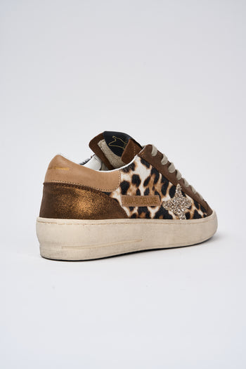 Ama-brand Sneaker Marrone/leo Donna - 5