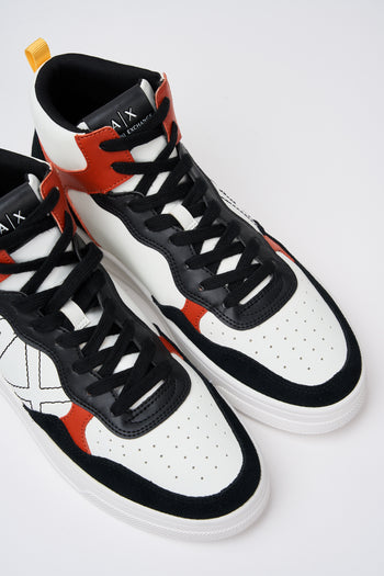 Armani Exchange Sneaker Black+orange Uomo - 3