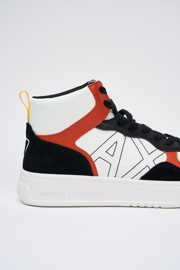 Armani Exchange Sneaker Black+orange Uomo - 4