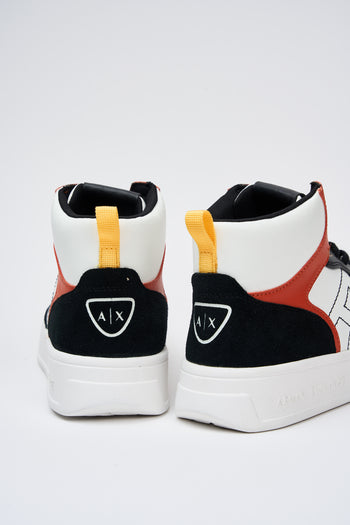 Armani Exchange Sneaker Black+orange Uomo - 5