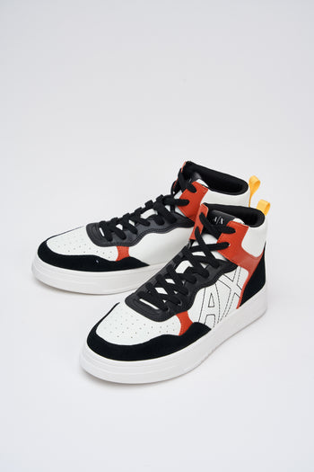 Armani Exchange Sneaker Black+orange Uomo - 6