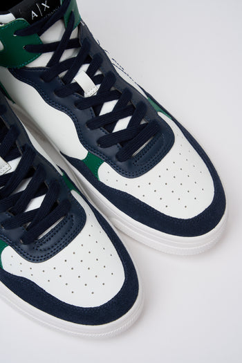 Armani Exchange Sneaker Navy+green Uomo - 4