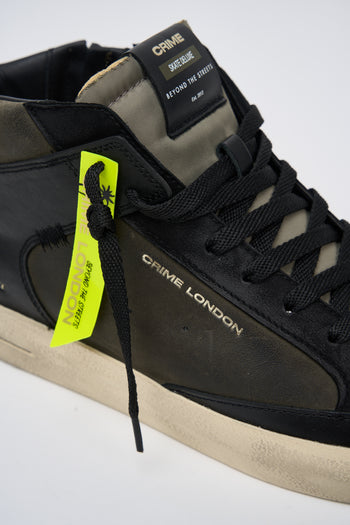 Crime London Sneaker Nero+militare Uomo - 4