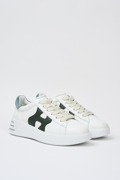 Hogan Sneaker Bianco+verde Donna - 2