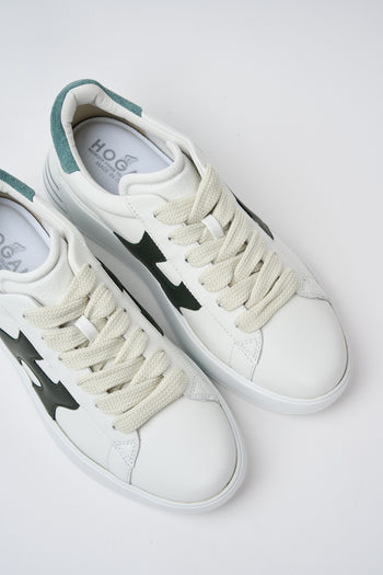 Hogan Sneaker Bianco+verde Donna - 3