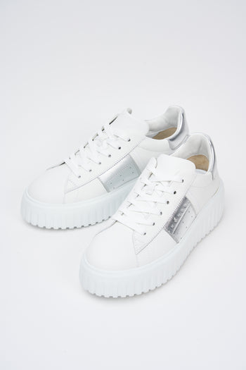 Hogan Sneaker Bianco+argento Donna - 6
