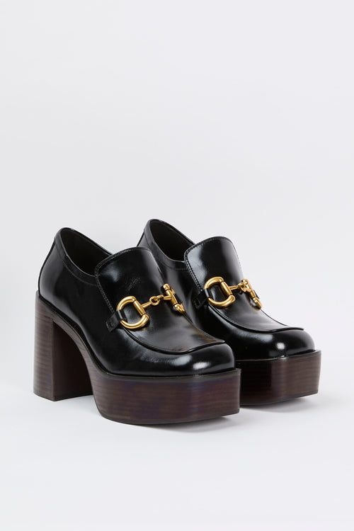 Jeffrey Campbell Mocassino Black Shiny Gold Donna - 2