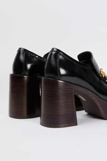 Jeffrey Campbell Mocassino Black Shiny Gold Donna - 5