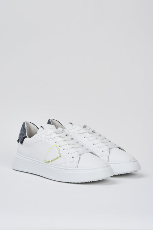 Philippe Model Sneaker Blanc Bleu Uomo - 2