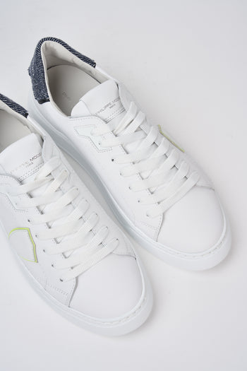 Philippe Model Sneaker Blanc Bleu Uomo - 3