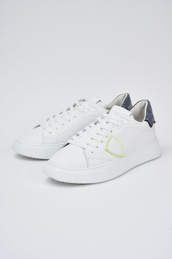 Philippe Model Sneaker Blanc Bleu Uomo - 6