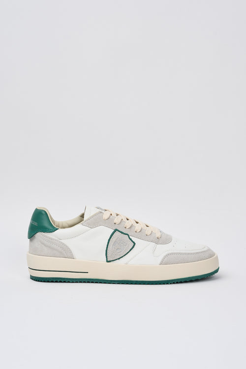 Philippe Model Sneaker Blanc Vert Uomo