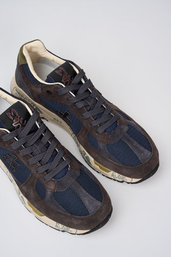 Premiata Sneaker Marrone/blu Uomo - 3